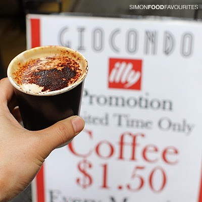01 20140829 3879 Giocondo, Cbd Sydney Cappuccino Coffee ($1.50 Takeaway Promotion) Using Illy Coffee Beans — Pretty Good