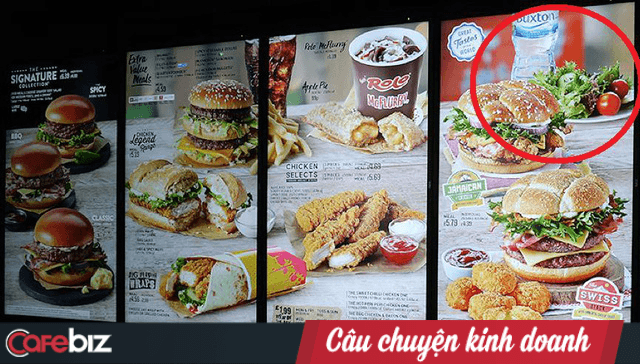 menu cua McDonald’s
