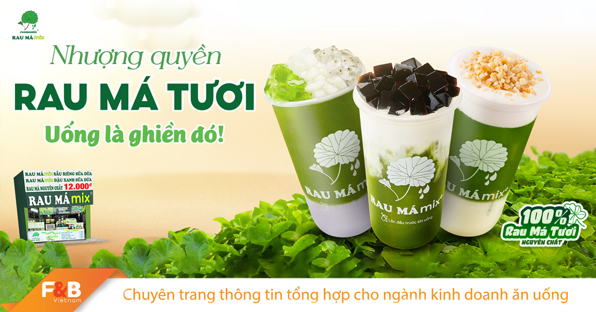 Rau Má Mix: Làn Gió Mới Trong Thị Trường F&B Và Cơ Hội Kinh Doanh Đầy Tiềm Năng