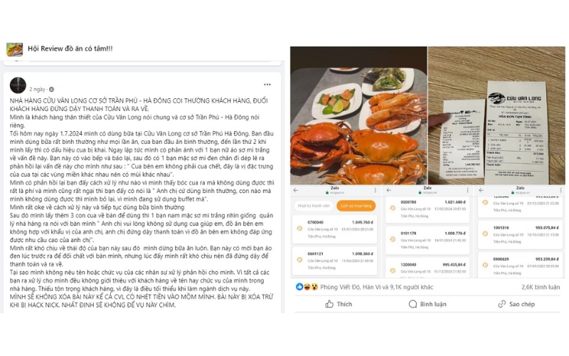 Rút Ra Điều Gì Từ Cách Xử Lý Khủng Hoảng Truyền Thông Của Buffet Cửu Vân Long? FnB Việt Nam