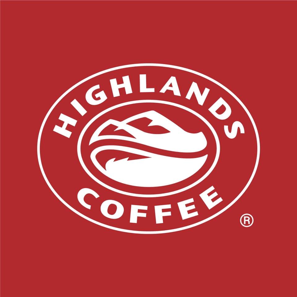 Logo màu đỏ nổi bật của Highlands Coffee