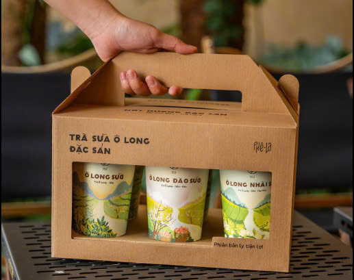 Bao bì mang đi vẫn mang tính nhận diện cao của Phê La