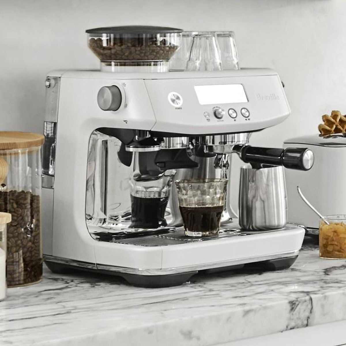Máy pha cà phê Breville 878 màn hình LCD, làm nóng nhanh - Lựa chọn thông minh cho quán cafe hiện đại