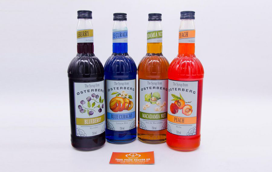 Syrup pha chế vị trái cây Osterberg từ thương hiệu nổi tiếng, không phẩm màu, giữ vị tự nhiên