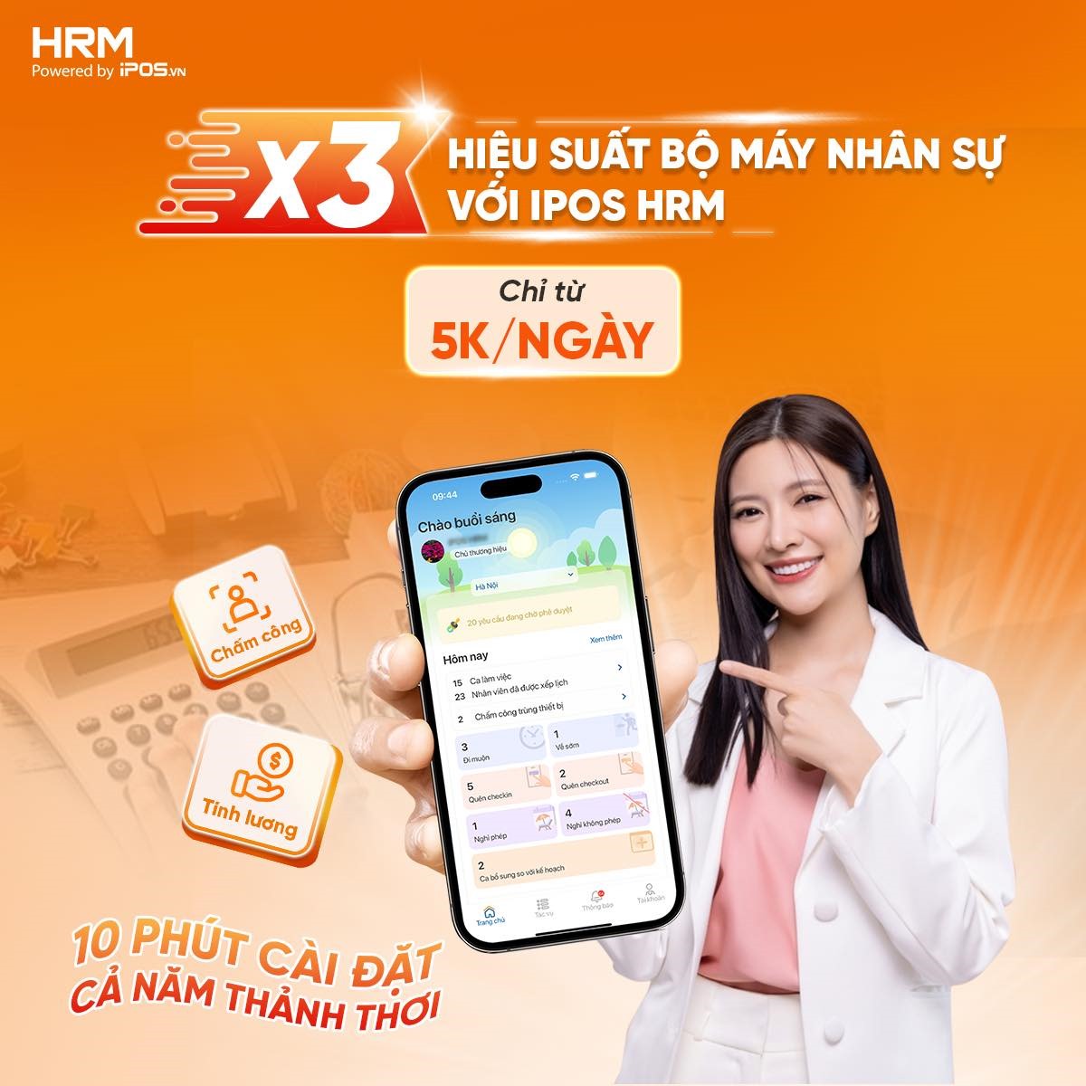 Phần mềm giúp giải quyết những khó khăn trong quá trình quản lý nhân sự ngành F&B