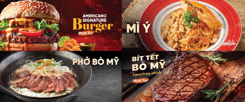 Sản phẩm của Americano Coffee không chỉ có cà phê