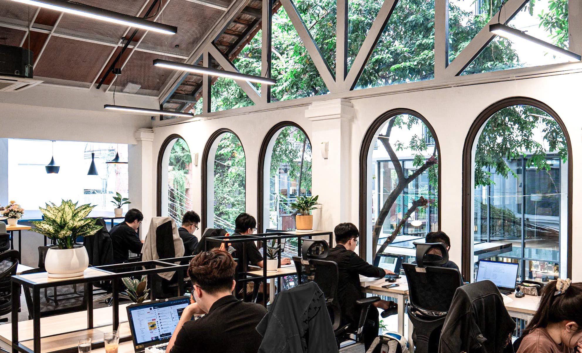 Workflow Space tiêu biểu cho mô hình cà phê thuần làm việc 