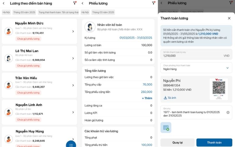 Top 5 phần mềm quản lý nhân sự ngành F&B giúp chủ quán kiểm soát công – ca – lương hiệu quả 1 Sử dụng phần mềm quản lý nhân sự giúp chủ quán dễ dàng quản lý lương thưởng nhân viên