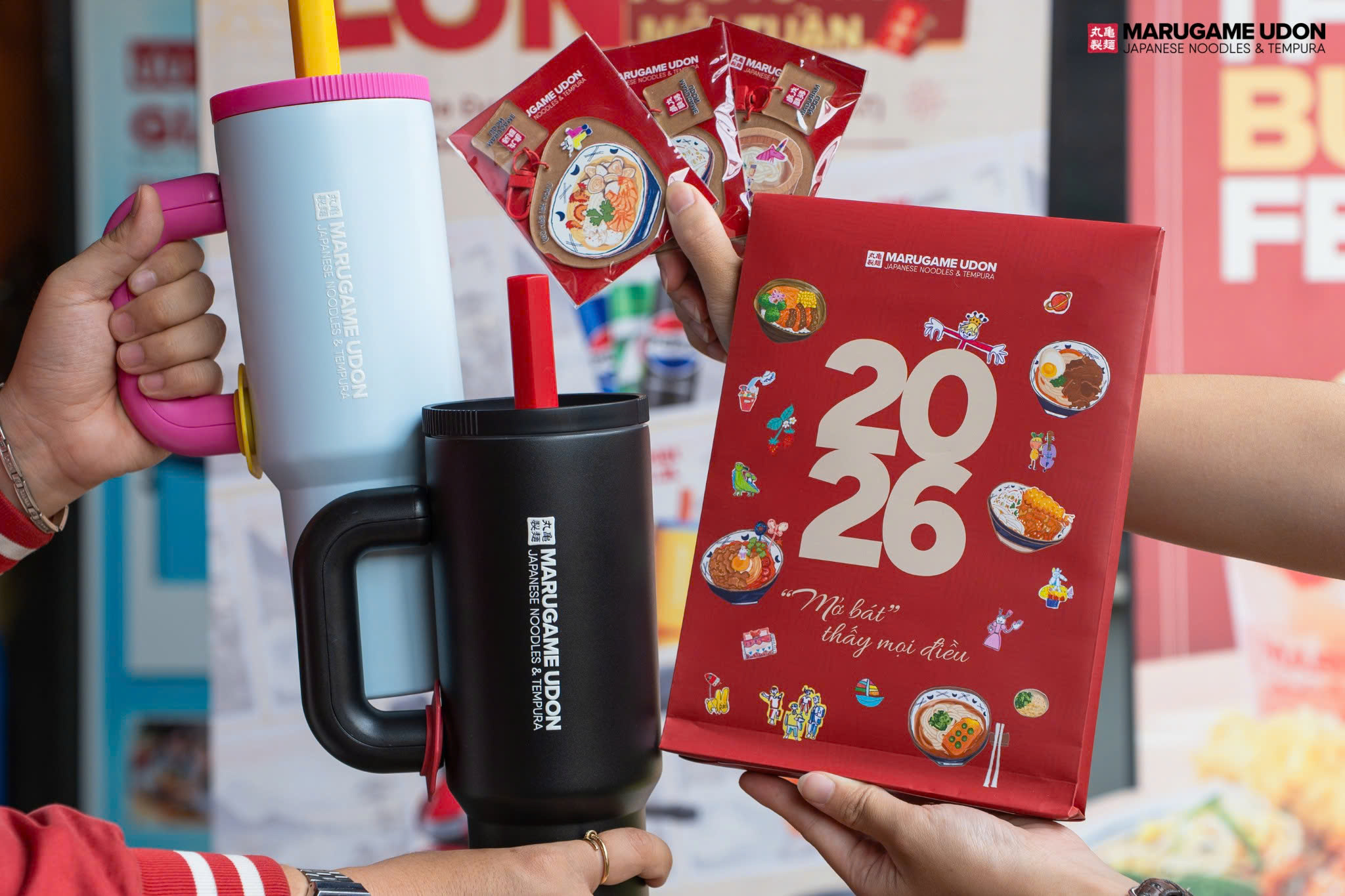 Bộ quà tặng độc quyền Tết 2026 chỉ có tại Marugame Udon