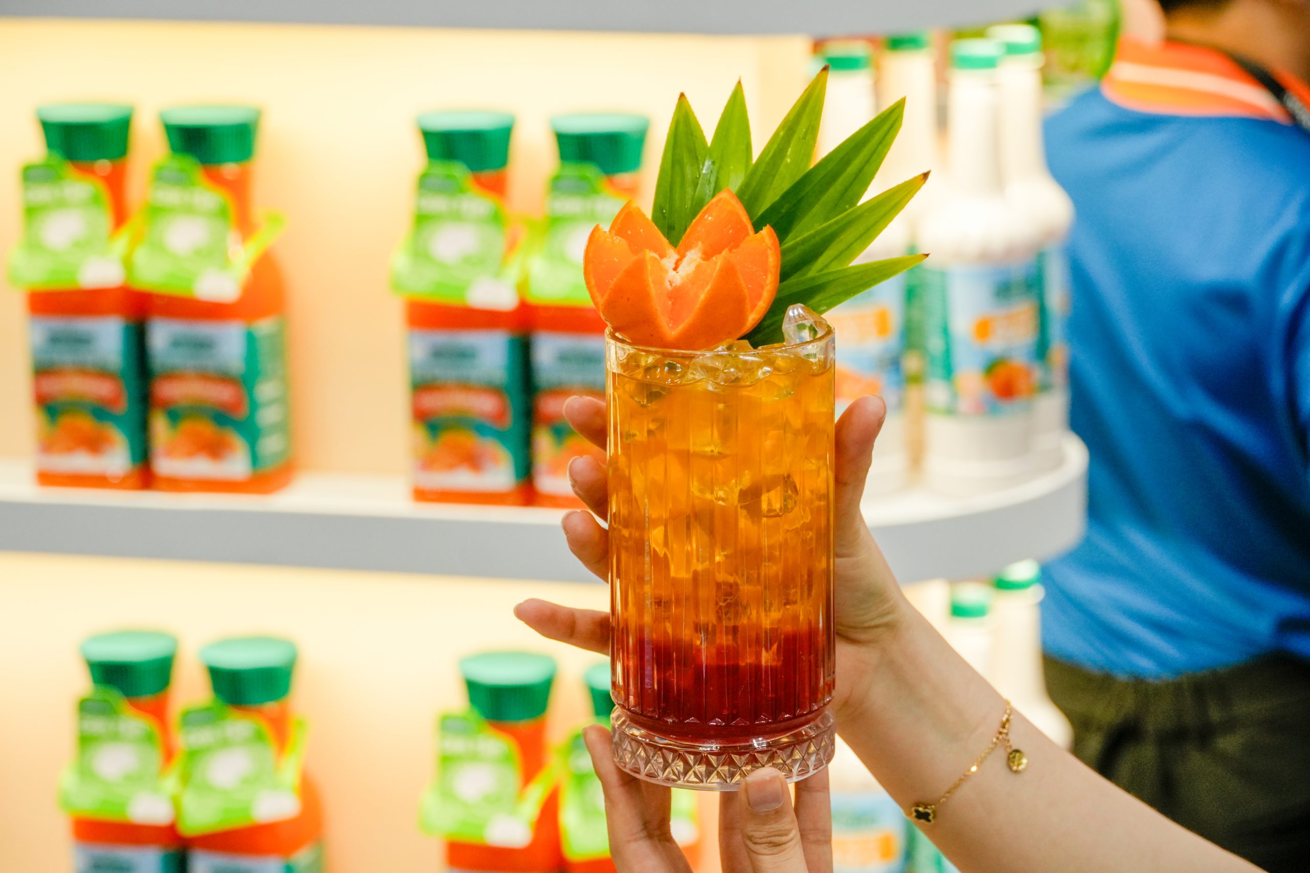 Dòng sản phẩm và menu ứng dụng từ Sirô và Sinh Tố Quýt là một trong những điểm nhấn tại sự kiện